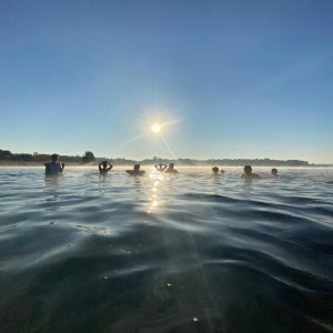 Eisbaden in Gordemitz